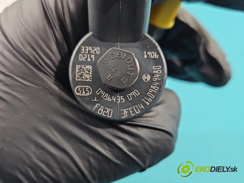 Peugeot 307 1.6 hdi 109 hp manual 80 kW 1560 cm3 5- vstřikovač 0986435090 (Vstřikovač paliva)