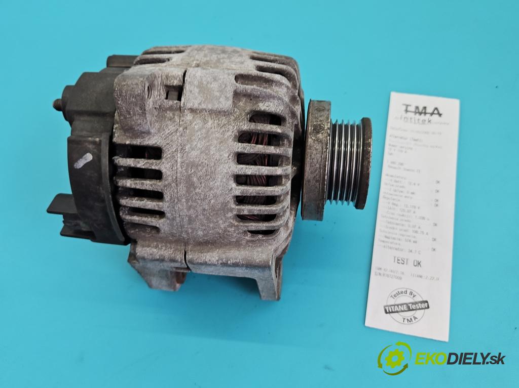 Renault Scenic II 2003-2009 1.6 16V 113 HP manual 83 kW 1598 cm3 5- Alternator 8200100907 (Alternátor)