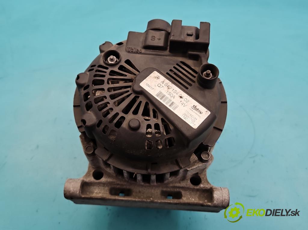 Mercedes A W169 2004-2012 2.0 CDI 82 HP manual 60 kW 1991 cm3 5- Alternator A6401540502 (Alternátor)