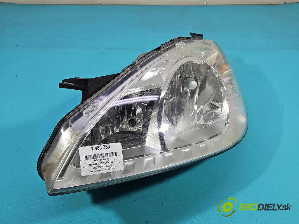 Mercedes A W169 2004-2012 2.0 CDI 82 HP manual 60 kW 1991 cm3 5- Reflektor: ľavý A1698205761 (Kľučka dverí ostatné)