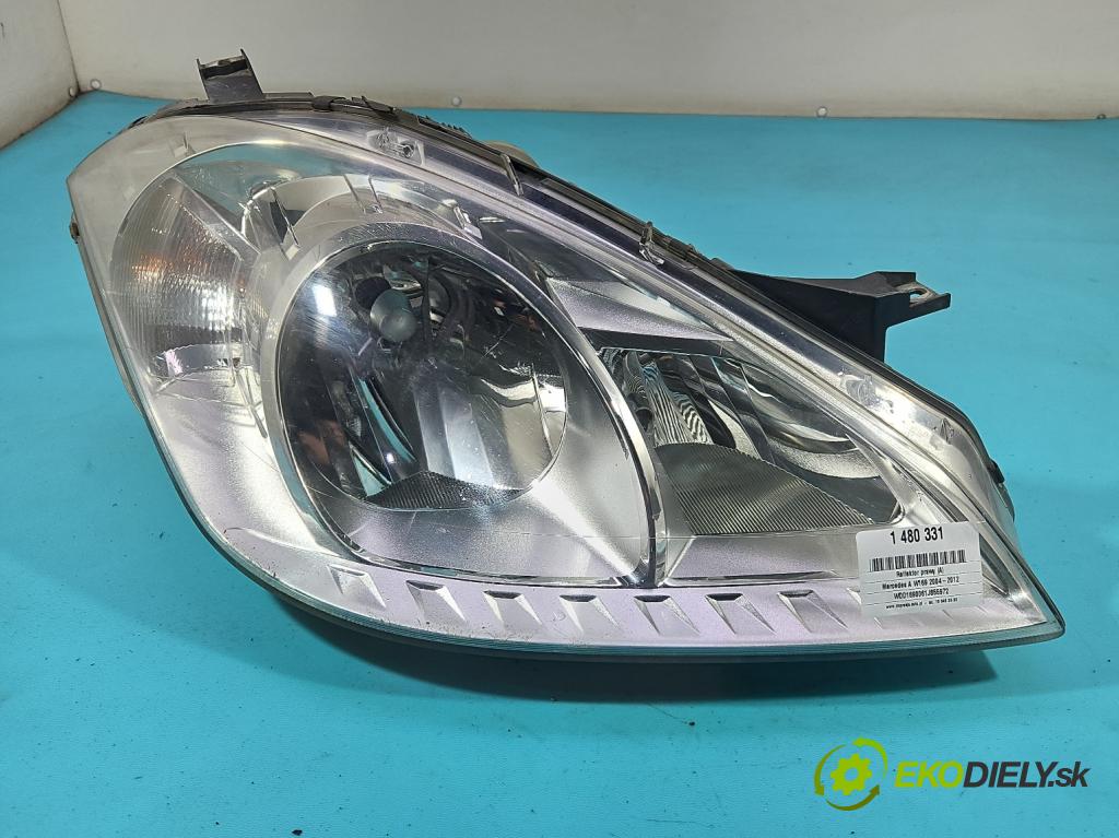 Mercedes A W169 2004-2012 2.0 CDI 82 HP manual 60 kW 1991 cm3 5- Reflektor: pravý A1698205861 (Svetlo predné pravé)