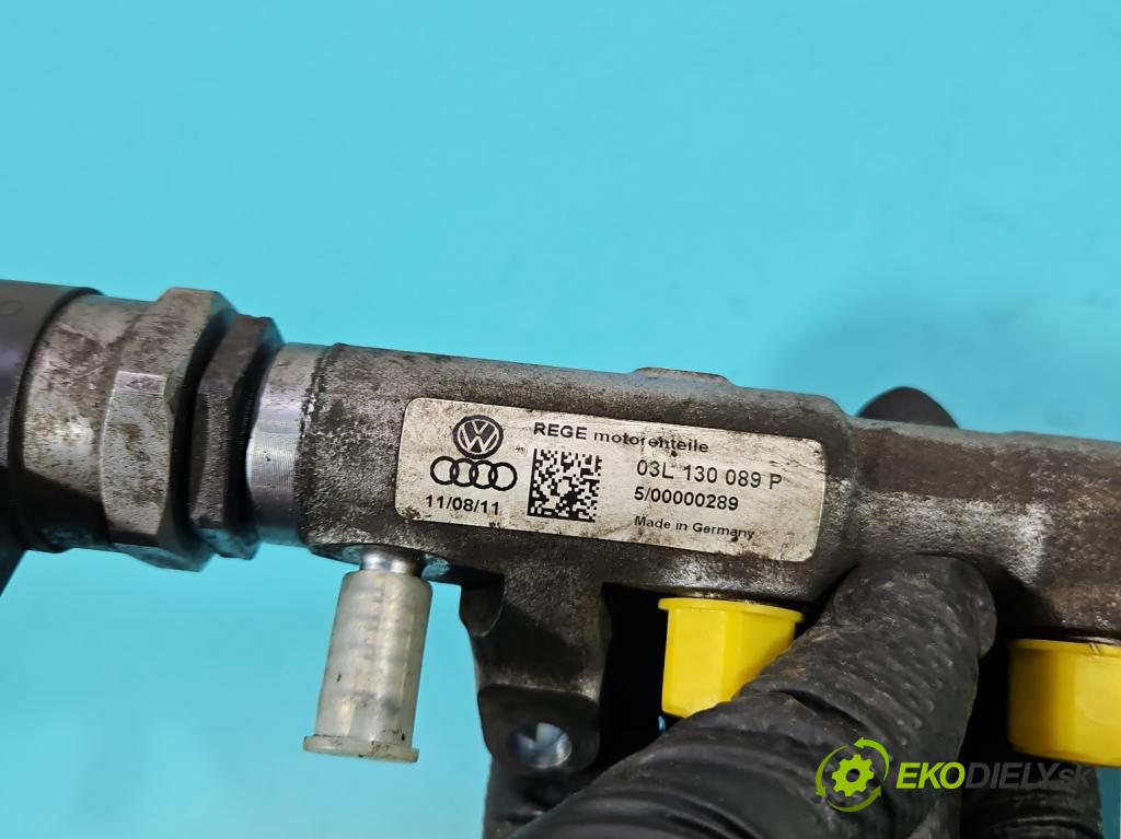 Skoda Superb II 2008-2015 2.0 tdi 140 HP manual 103 kW 1968 cm3 5- lišta vstrekovacia 03L130089P (Vstrekovacia lišta)