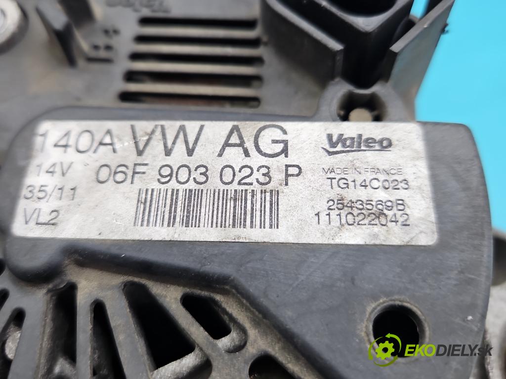 Skoda Superb II 2008-2015 2.0 tdi 140 HP manual 103 kW 1968 cm3 5- Alternator 06F903023P (Alternátor)