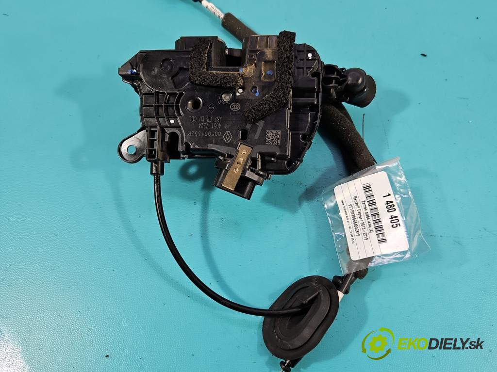 Renault Captur I 2013-2019 0.9 Tce 90 hp manual 66 kW 898 cm3 5- zámek přední levý 805031332R