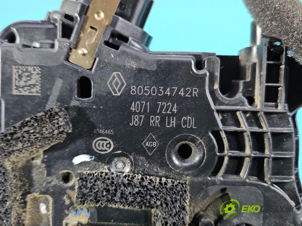 Renault Captur I 2013-2019 0.9 Tce 90 hp manual 66 kW 898 cm3 5- zámek zadní levý 805034742R