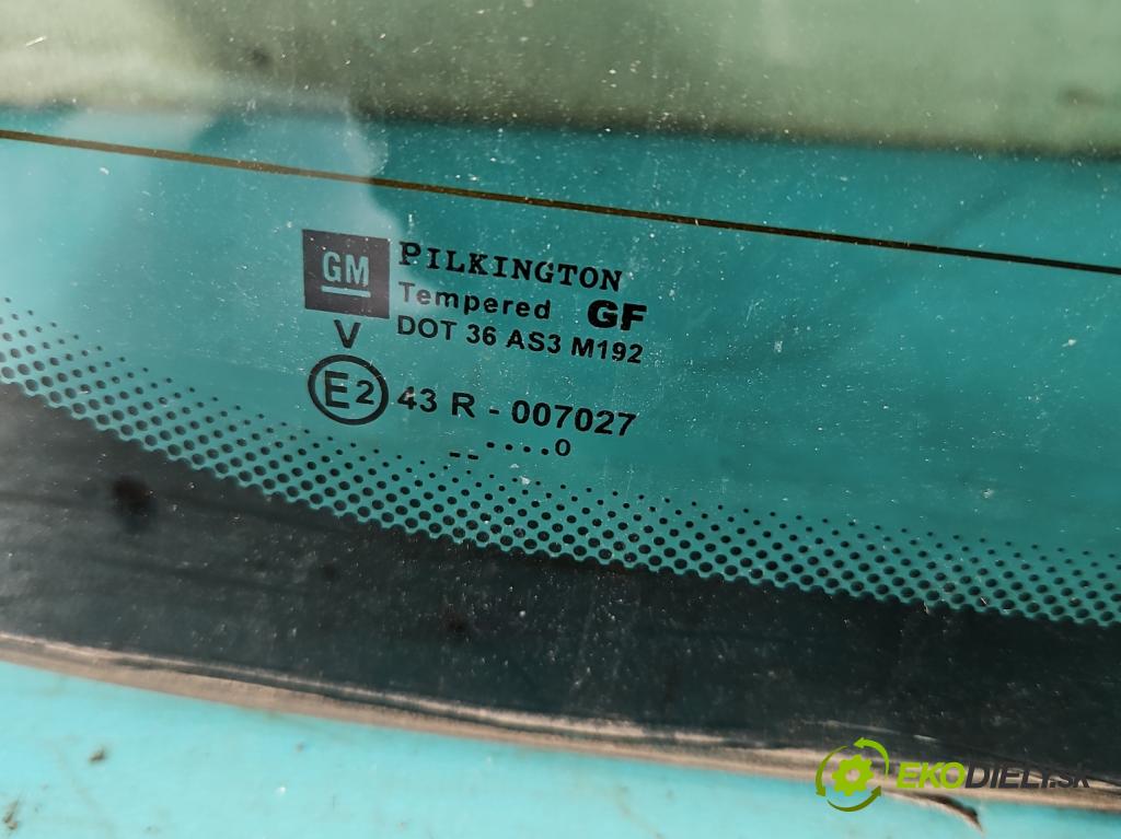 Opel Zafira A 1999-2005 1.8 16V 116 hp manual 85 kW 1796 cm3 5- sklo zadní  (Zadní sklo)