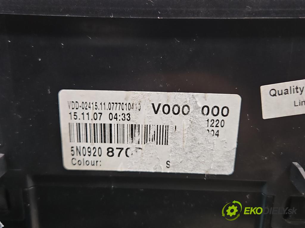 Vw Tiguan I 2007-2016 2.0 tdi 140 HP automatic 103 kW 1968 cm3 5- prístrojovka/ budíky 110080360/008 (Prístrojová doska)