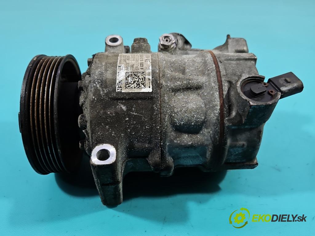 Skoda Rapid 2012-2019 1.0 TSI 95 HP manual 70 kW 999 cm3 5- Kompresor: klimatizácie 5Q0816803F (Kompresor klimatizácie)