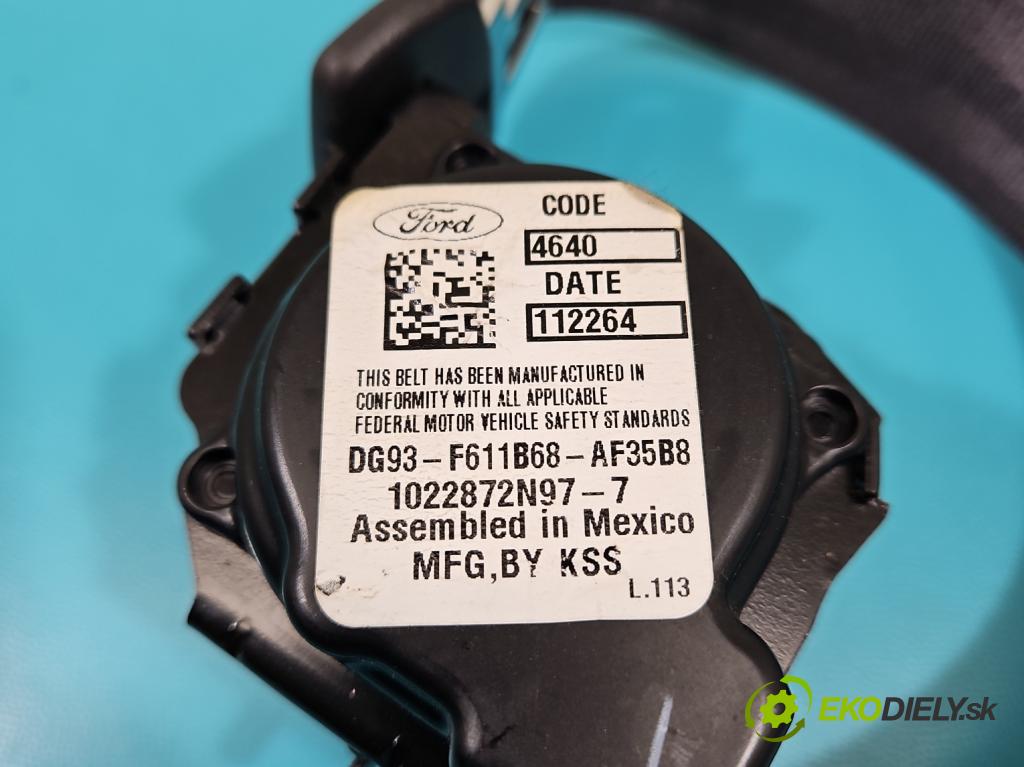 Ford Fusion USA 2012-2020 2.0 EcoBoost: 239KM automatic 176 kW 1999 cm3 4- stěna bezpečnost zadní levý DG93-F611B68-AF35B8