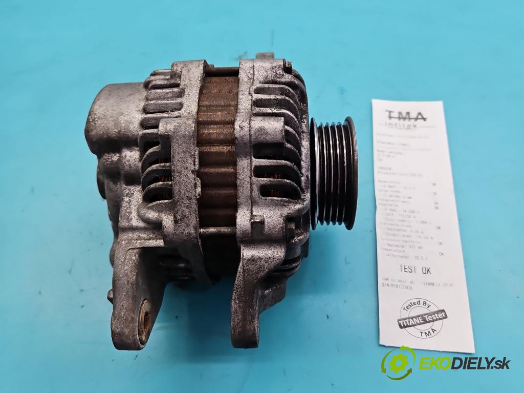 Mitsubishi Colt Z30 VI 2004-2012 1.3 16V 95 HP manual 70 kW 1332 cm3 5- Alternator A5TG0091AE (Alternátor)
