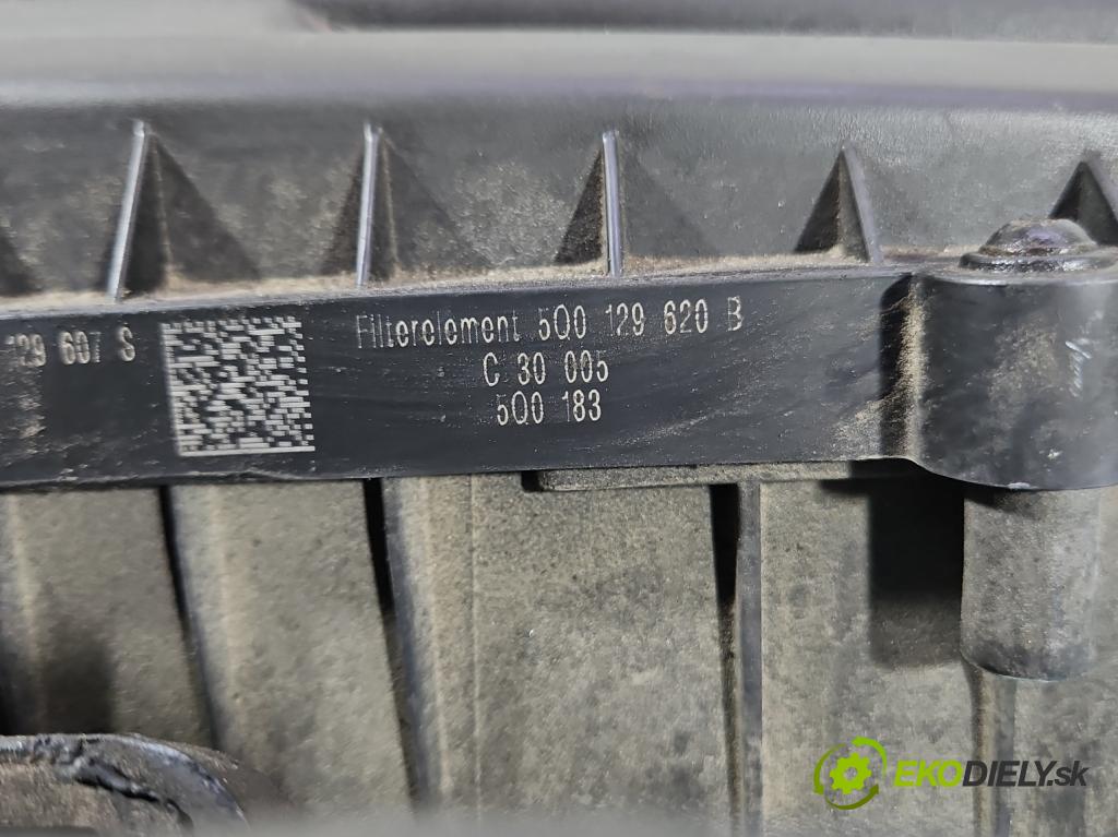 Skoda Octavia III 2013- 1.6 tdi 90 HP manual 66 kW 1598 cm3 5- obal filtra vzduchu 5Q0129601AA (Obal vzduchového filtra)