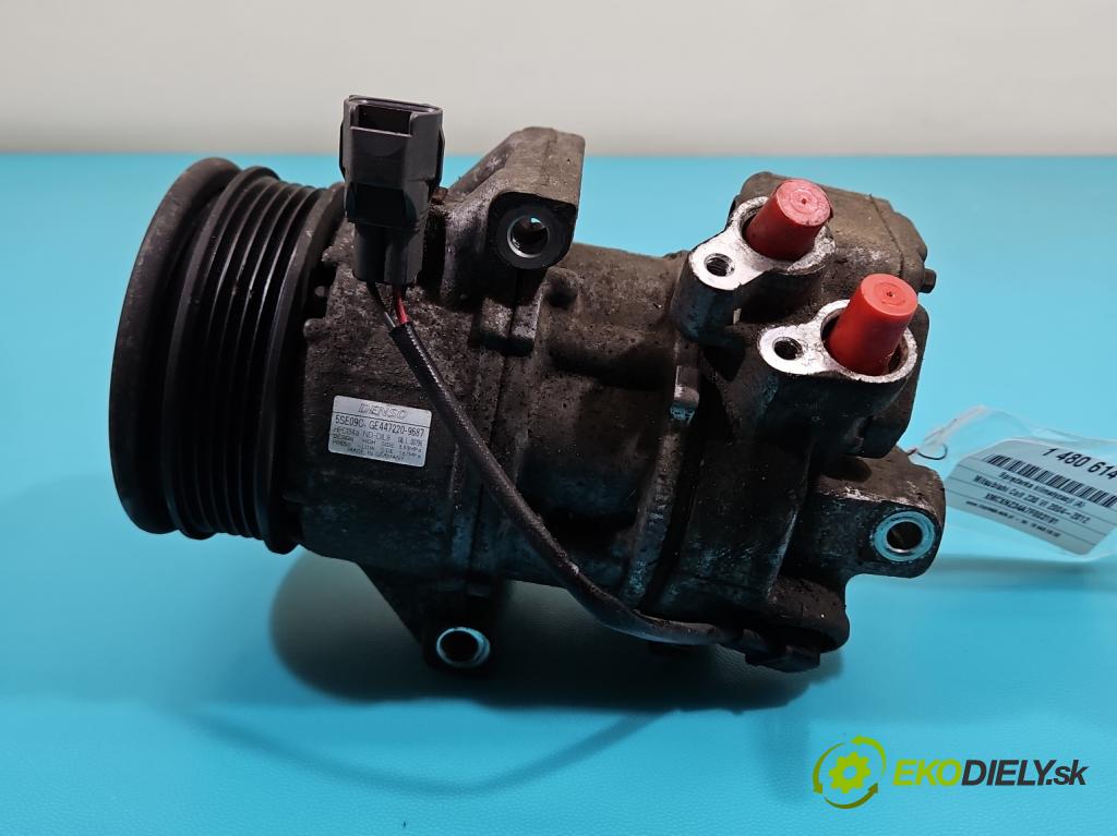 Mitsubishi Colt Z30 VI 2004-2012 1.3 16V 95 HP manual 70 kW 1332 cm3 5- Kompresor: klimatizácie 447220-9687 (Kompresor klimatizácie)