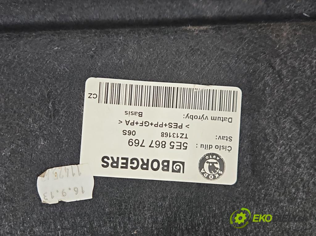 Skoda Octavia III 2013- 1.6 tdi 90 hp manual 66 kW 1598 cm3 5- pláto zadní 5E5867769 (Kryt zavazadlového prostoru)