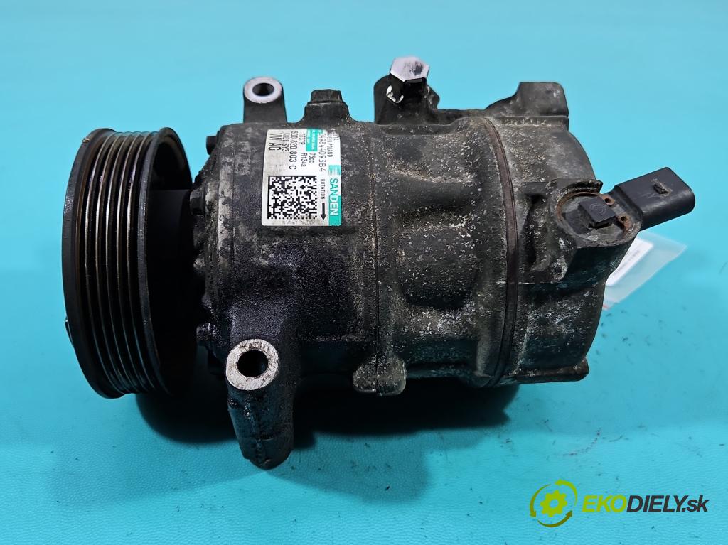 Skoda Octavia III 2013- 1.6 tdi 90 HP manual 66 kW 1598 cm3 5- Kompresor: klimatizácie 5Q0820803C (Kompresor klimatizácie)