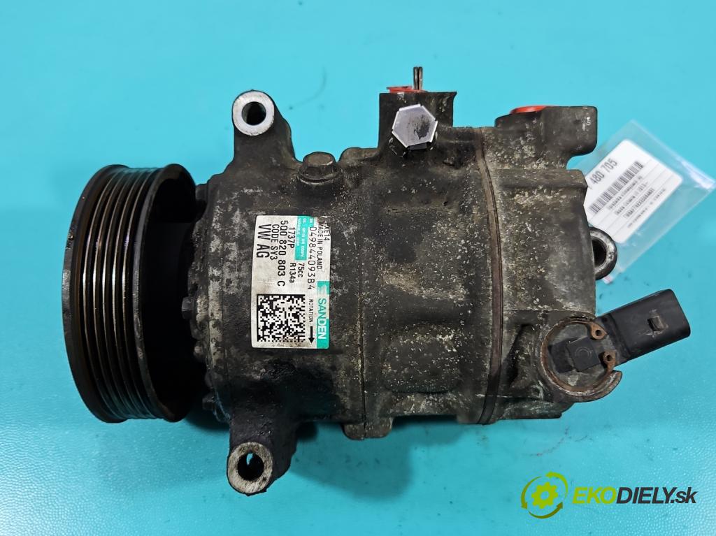 Skoda Octavia III 2013- 1.6 tdi 90 HP manual 66 kW 1598 cm3 5- Kompresor: klimatizácie 5Q0820803C (Kompresor klimatizácie)
