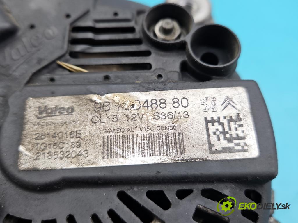 Citroen C5 II 2008-2017 2.0 hdi 140 HP manual 103 kW 1997 cm3 4- Alternator 9678048880 (Alternátor)
