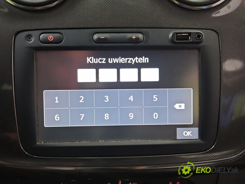 Dacia Sandero II 2012-2020 0.9 Tce 90 HP manual 66 kW 898 cm3 5- Radio originál 281158904R