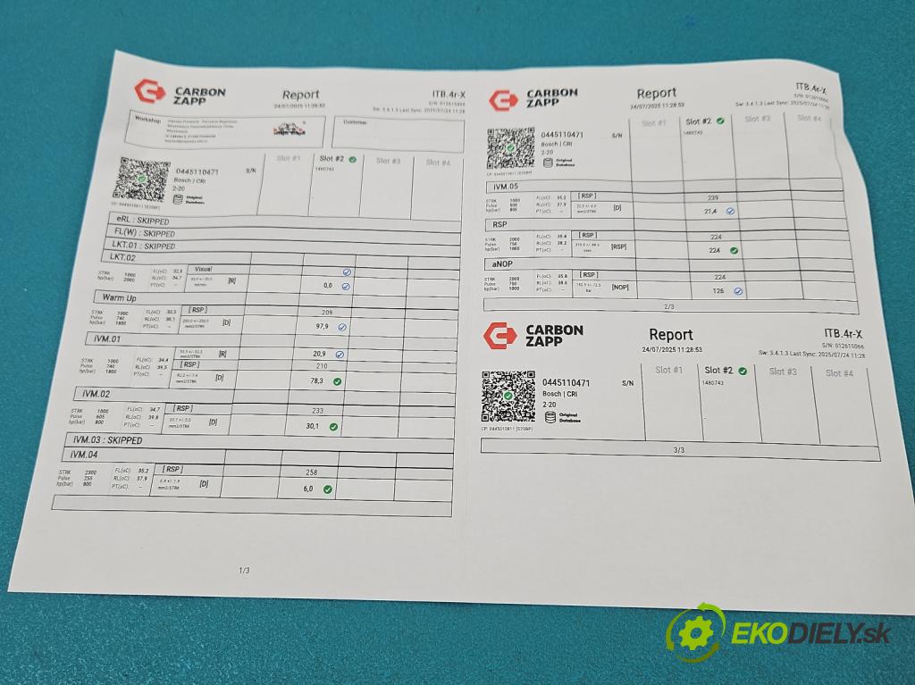 Skoda Superb III 2015-2024 2.0 TDI 190 HP automatic 140 kW 1968 cm3 5- vstrek 0445110471 (Vstrekovač paliva)