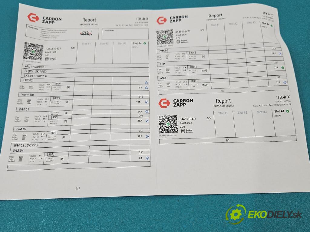 Skoda Superb III 2015-2024 2.0 TDI 190 HP automatic 140 kW 1968 cm3 5- vstrek 0445110471 (Vstrekovač paliva)