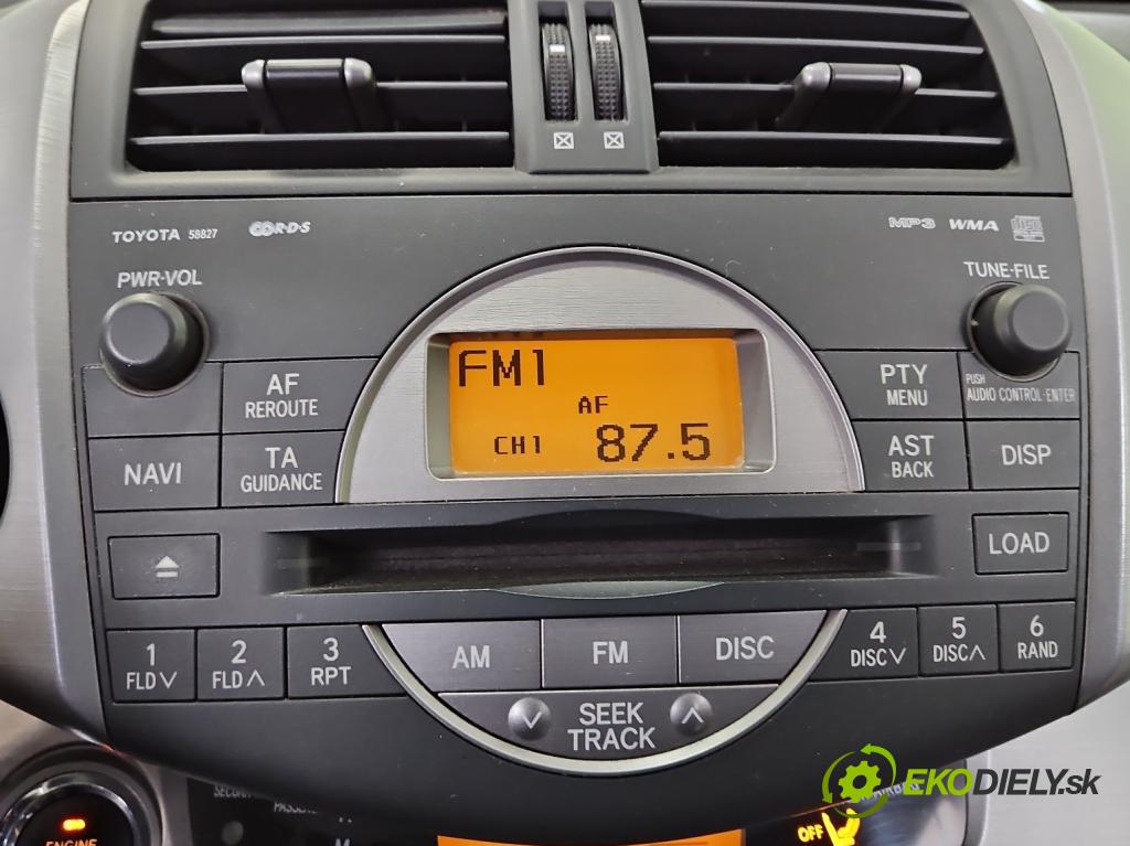 Toyota Rav4 III 2005-2012 2.2 D4D 136 HP manual 100 kW 2231 cm3 5- Radio originál 86120-42220