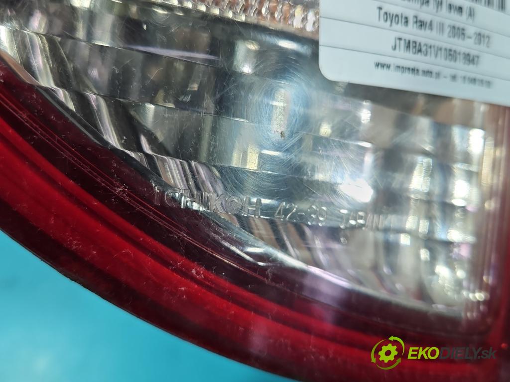 Toyota Rav4 III 2005-2012 2.2 D4D 136 HP manual 100 kW 2231 cm3 5- svetlo / reflektor zadné ľavé  (Kľučka dverí ostatné)