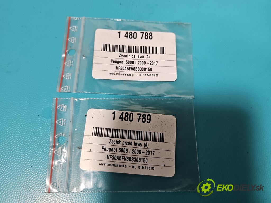 Peugeot 5008 I 2009-2017 1.6 THP 156 hp manual 115 kW 1598 cm3 5- náboj levé  (Náboj kola)