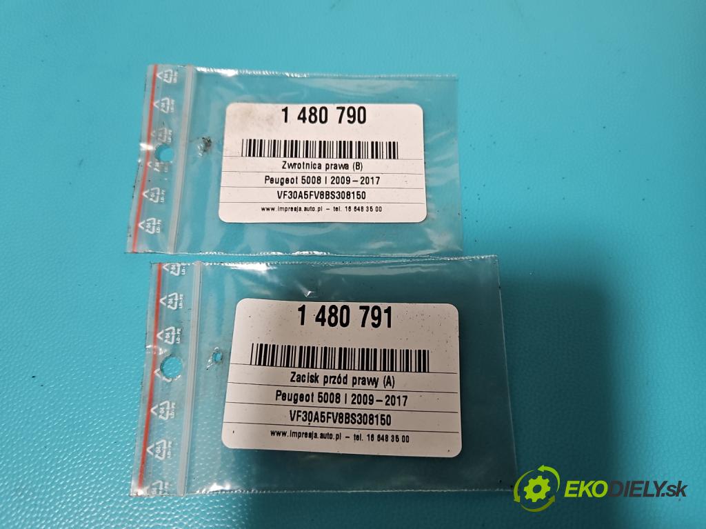 Peugeot 5008 I 2009-2017 1.6 THP 156 hp manual 115 kW 1598 cm3 5- náboj pravé  (Náboj kola)