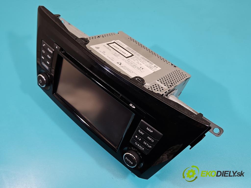 Nissan Qashqai II J11 2013-2021 1.2 T 116 HP manual 85 kW 1197 cm3 5- Radio originál 25915HV01A