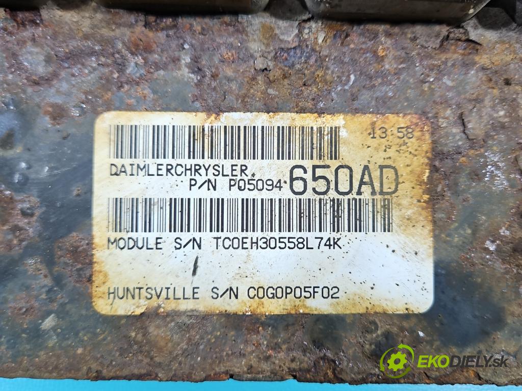 Dodge Caravan IV 2000-2007 3.3 V6 182KM automatic 134 kW 3301 cm3 5- riadiaca jednotka motora P05094650AD