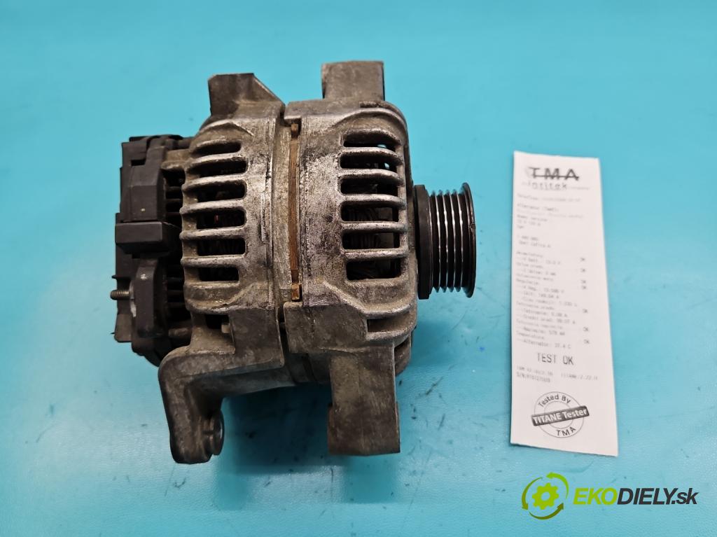 Opel Zafira A 1999-2005 1.6 16V 101 HP manual 74 kW 1598 cm3 5- Alternator 0124425009 (Alternátor)