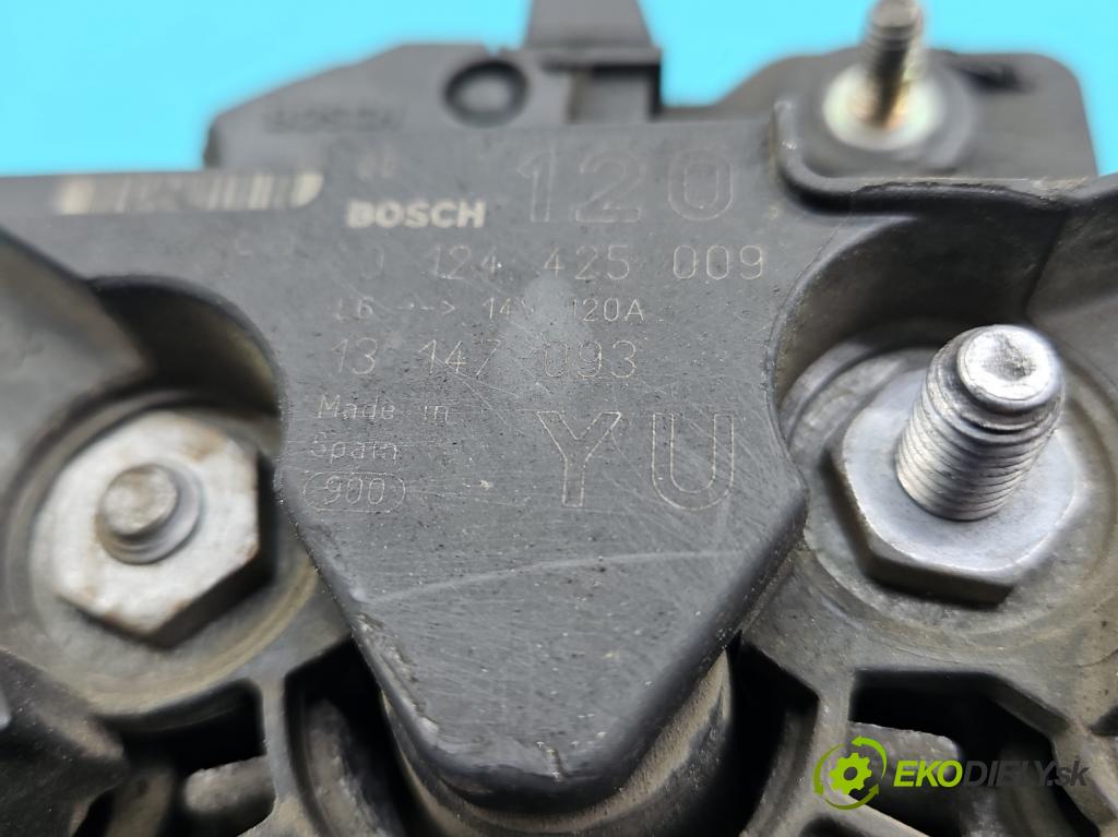 Opel Zafira A 1999-2005 1.6 16V 101 HP manual 74 kW 1598 cm3 5- Alternator 0124425009 (Alternátor)
