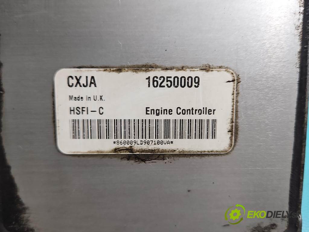 Opel Zafira A 1999-2005 1.6 16V 101 HP manual 74 kW 1598 cm3 5- riadiaca jednotka motora 16250009