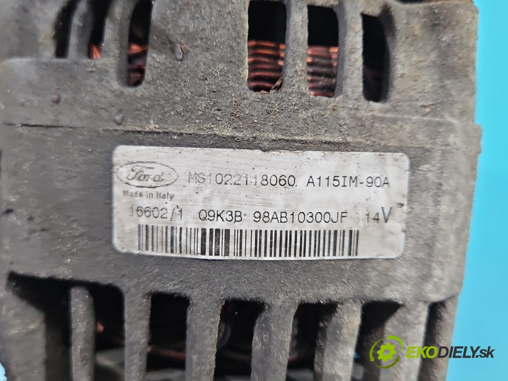 Ford Focus Mk1 1998-2004 1.8 tddi 90 HP manual 66 kW 1753 cm3 5- Alternator  (Alternátor)