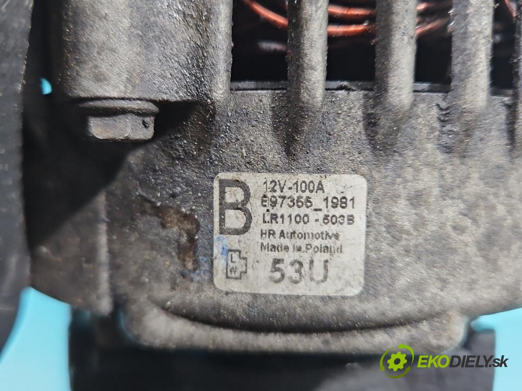 Opel Astra III 2004-2014 1.7 cdti 101 HP manual 74 kW 1686 cm3 5- Alternator  (Alternátor)