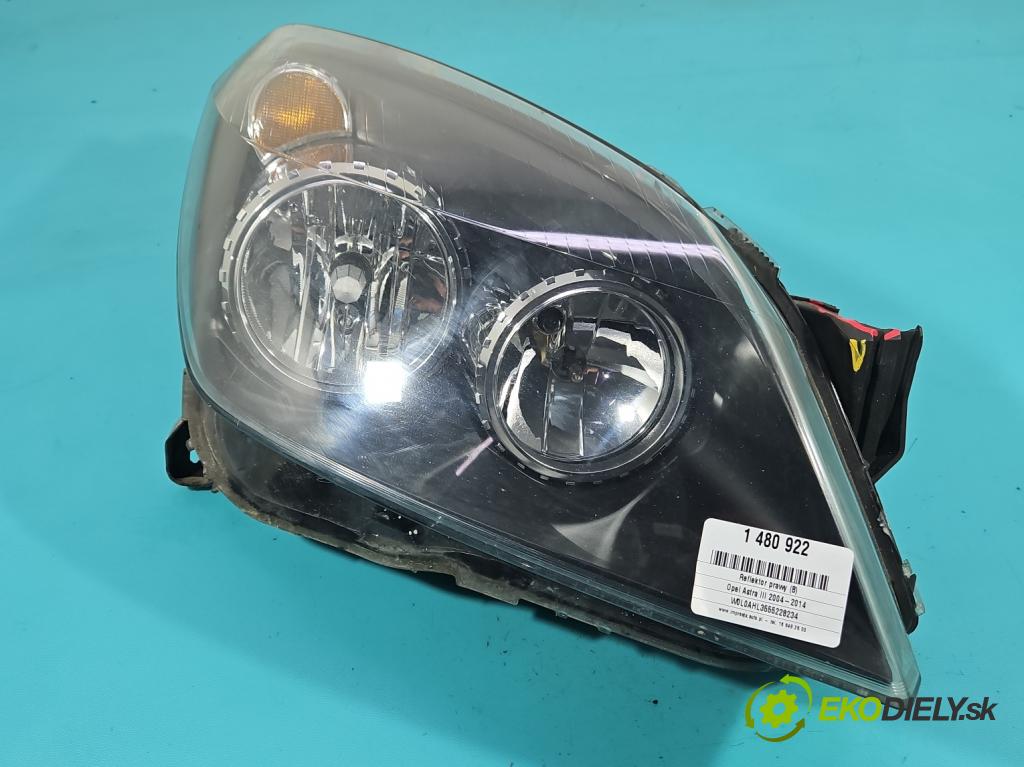 Opel Astra III 2004-2014 1.7 cdti 101 HP manual 74 kW 1686 cm3 5- Reflektor: pravý  (Svetlo predné pravé)