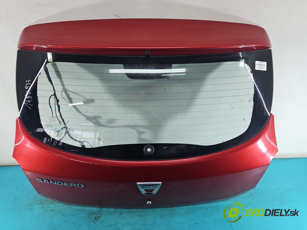 Dacia Sandero II 2012-2020 0.9 Tce 90 hp manual 66 kW 898 cm3 5- zadní kufrové dveře  (Zadní kapota (kufr))