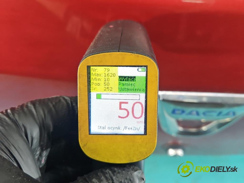 Dacia Sandero II 2012-2020 0.9 Tce 90 hp manual 66 kW 898 cm3 5- zadní kufrové dveře  (Zadní kapota (kufr))