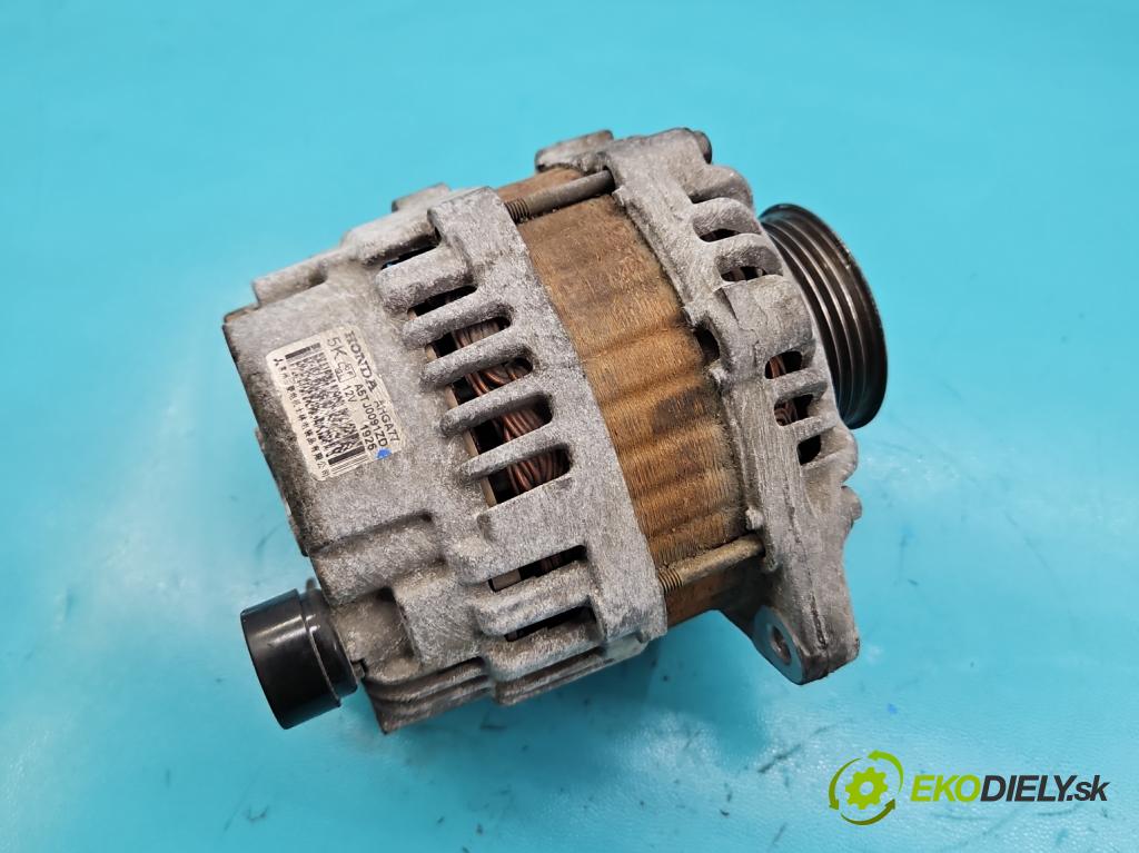 Honda Jazz III 2008-2014 1.2 16V 90 HP manual 66 kW 1198 cm3 5- Alternator A5TJ0091ZD (Alternátor)