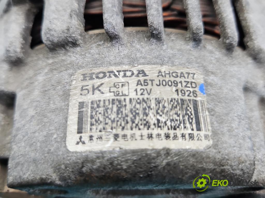 Honda Jazz III 2008-2014 1.2 16V 90 HP manual 66 kW 1198 cm3 5- Alternator A5TJ0091ZD (Alternátor)