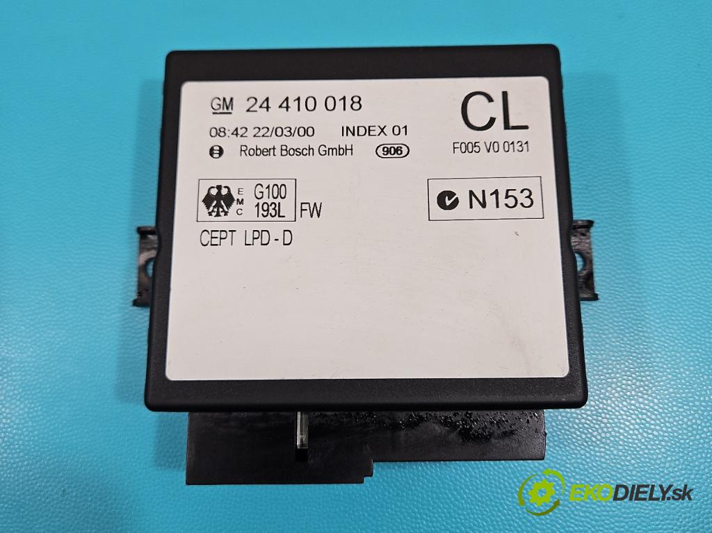 Opel Zafira A 1999-2005 1.8 16V 116 HP manual 85 kW 1796 cm3 5- riadiaca jednotka motora 90560476