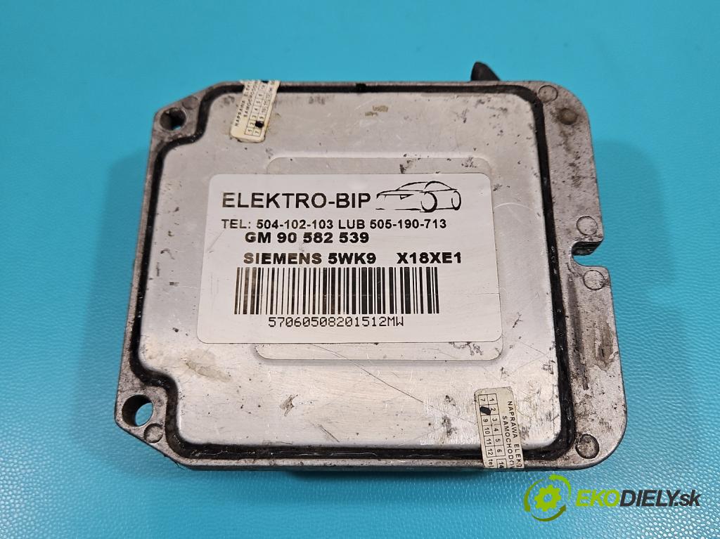 Opel Zafira A 1999-2005 1.8 16V 116 HP manual 85 kW 1796 cm3 5- riadiaca jednotka motora 90560476