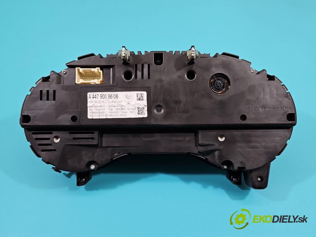 Mercedes Vito W447 2014- 2,2.0 CDI 136 HP automatic 100 kW 2143 cm3 5- prístrojovka/ budíky A4479008606 (Prístrojová doska)