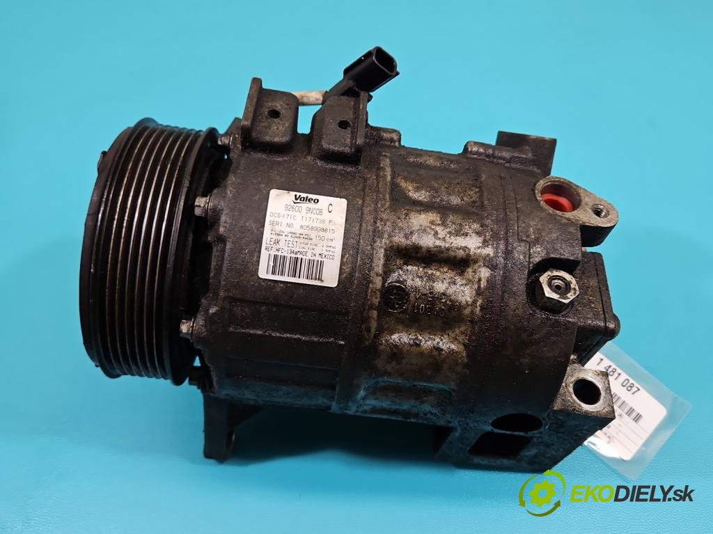 Infiniti QX60 2012- 3.5 V6 265KM automatic 195 kW 3498 cm3 5- Kompresor: klimatizácie 926009NC0B (Kompresor klimatizácie)