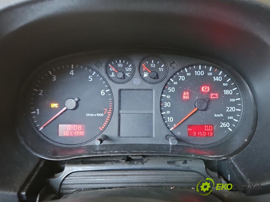 Audi A3 8L 1996-2003 1.6 SR 101 HP manual 74 kW 1595 cm3 3- prístrojovka/ budíky 8L0920900A (Prístrojová doska)