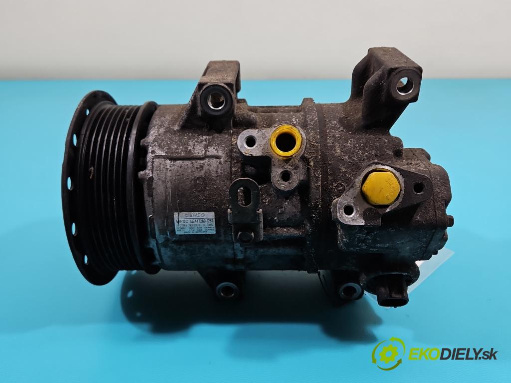 Toyota Auris I 2006-2013 2.0 D4D 126 HP manual 93 kW 1998 cm3 5- Kompresor: klimatizácie 447260-1257 (Kompresor klimatizácie)