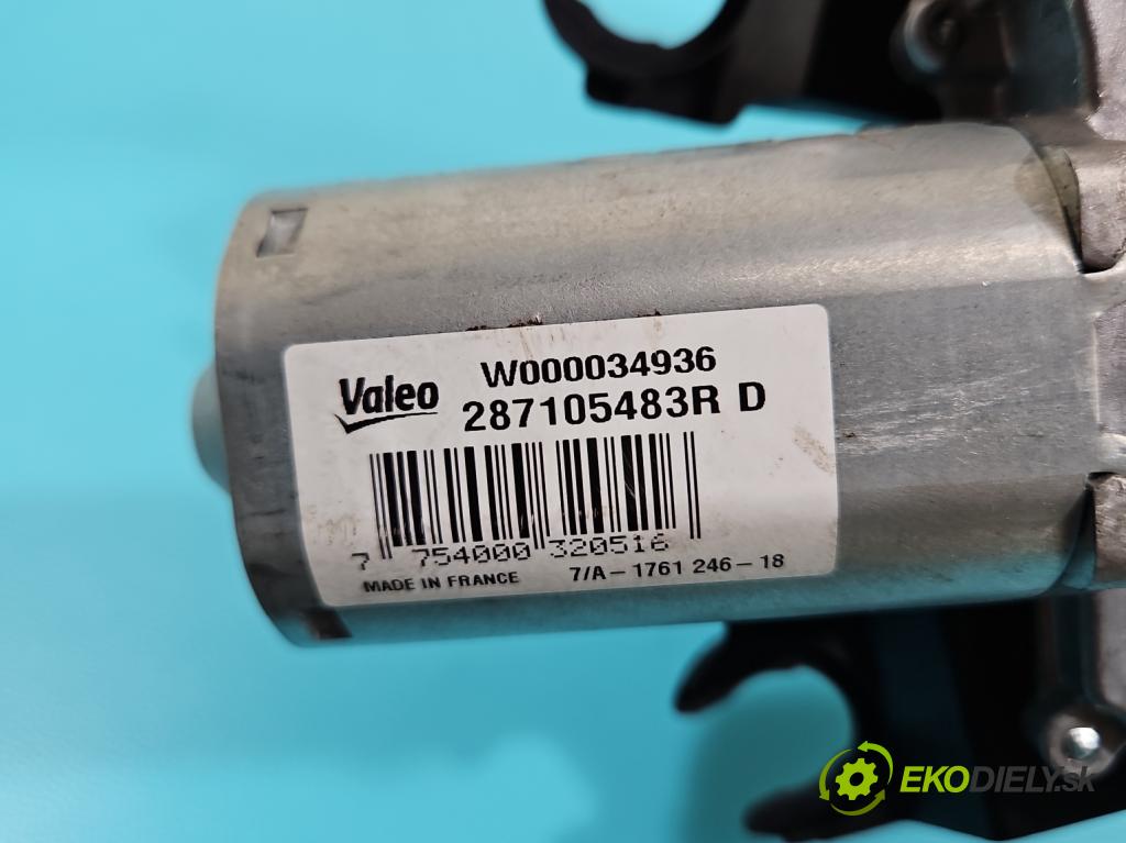 Dacia Sandero II 2012-2020 0.9 Tce 90 hp manual 66 kW 898 cm3 5- motor stěrače zadní 287105483R