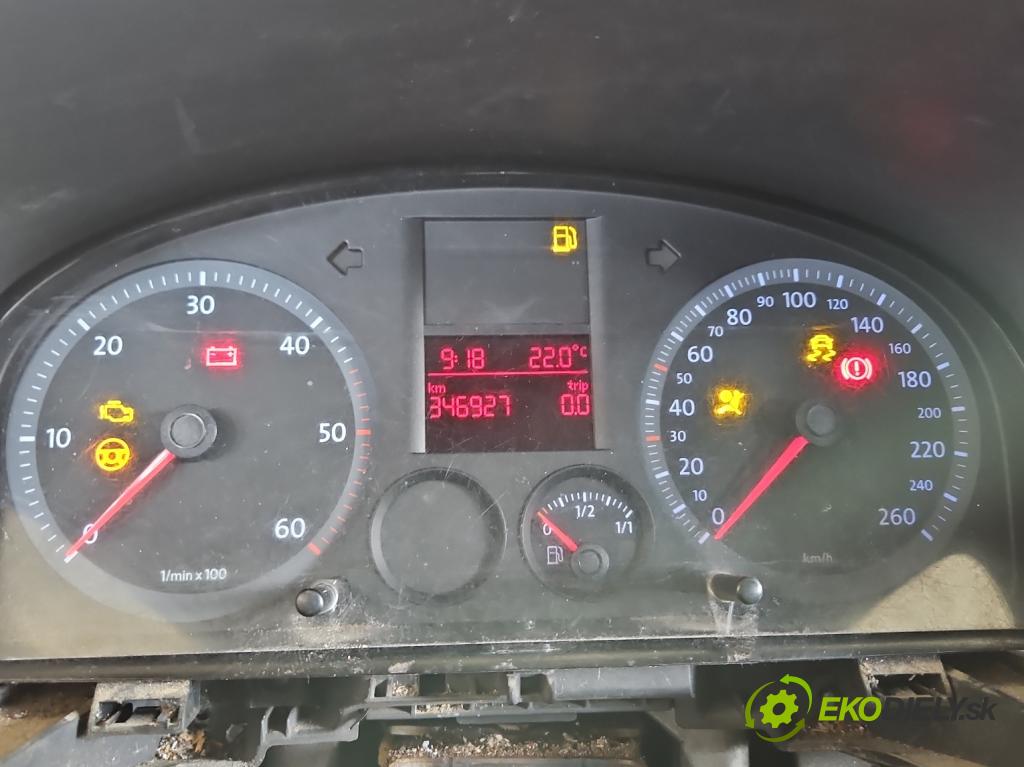 Vw Caddy III 2K 2003-2020 2.0 SDI 69KM manual 51 kW 1968 cm3 4- prístrojovka/ budíky 2K0920843A (Prístrojová doska)