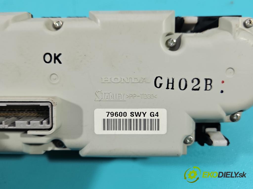 Honda CR-V III 2006-2011 2.2 i-CTDi 140 HP manual 103 kW 2204 cm3 5- panel kúrenia 79600SWYG4