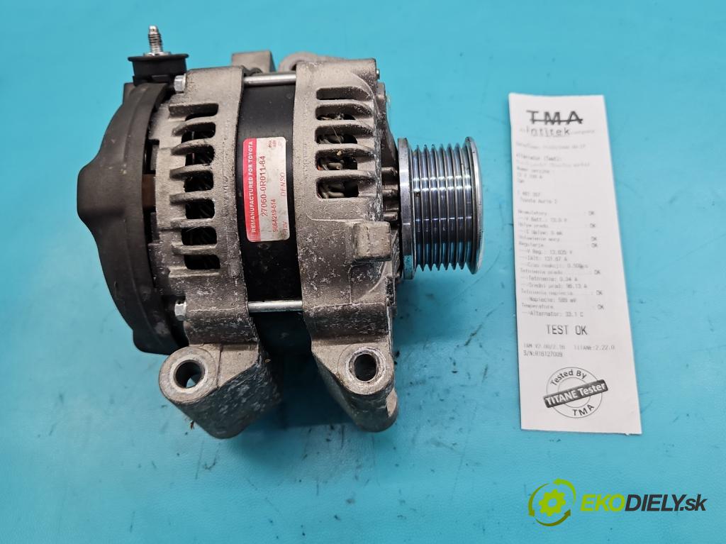 Toyota Auris I 2006-2013 2.0 D4D 126 HP manual 93 kW 1998 cm3 5- Alternator 27060-0R011 (Alternátor)