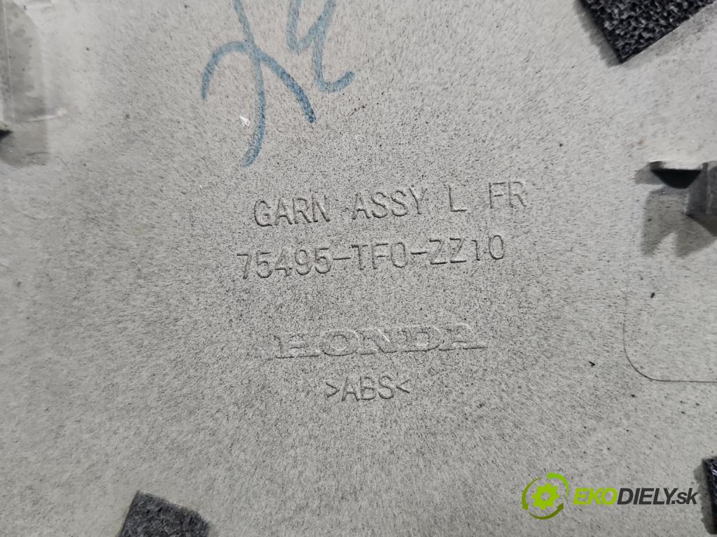 Honda Jazz III 2008-2014 1.2 16V 90 hp manual 66 kW 1198 cm3 5- kryt plastová 75495-TF0-ZZ10
